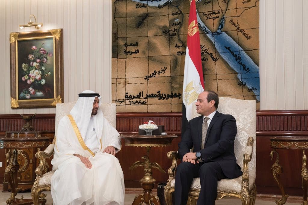 mohammed bin zayed abdul fattah al sisi. (Twitter)