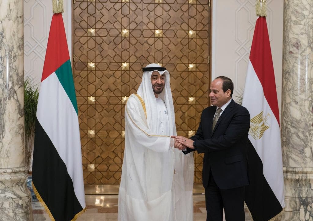 mohammed bin zayed abdul fattah al sisi. (Twitter)
