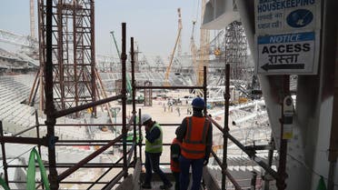 Qatar world cup 2022 workers. (AFP)