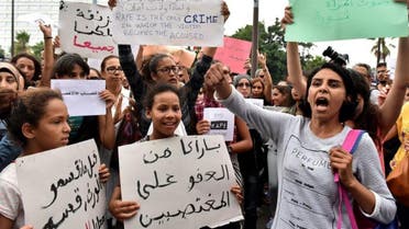 Protest aganist gangrape in Moroco