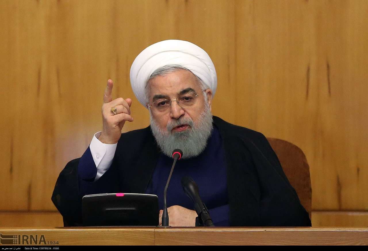 حسن روحانی رئیسجمهوری ایران در جلسه هیات دولت