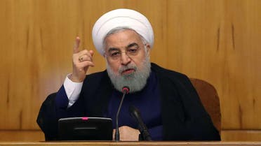 حسن روحانی رئیس‌جمهوری ایران در جلسه هیات دولت
