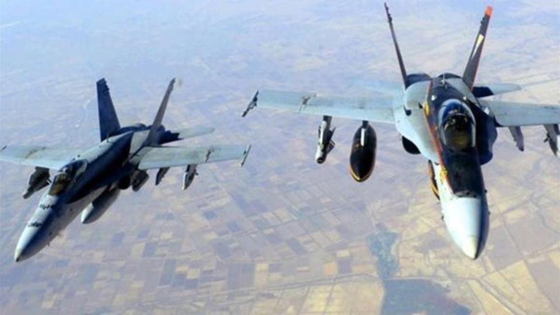 Arab coalition fighter jets in action over Yemen. (Supplied)