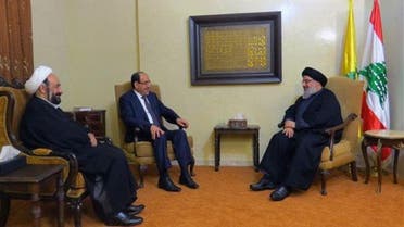 أرشيفية تجمع المالكي بنصرالله والكوثراني