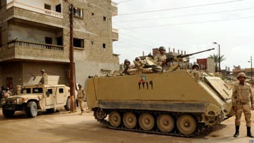 قوات من الجيش المصري في شمال سيناء 