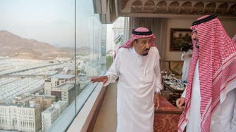 Saudi King Salman arrives in Mina to oversee Hajj pilgrims’ comfort