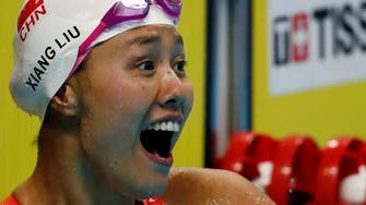 China’s Liu swims world record time to win 50m backstroke gold