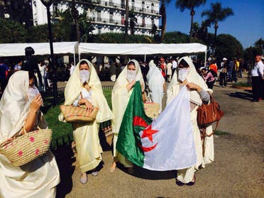Women of Algeria wore al-Hayek on top of their cloths to cover up their bodies when leaving the house. 