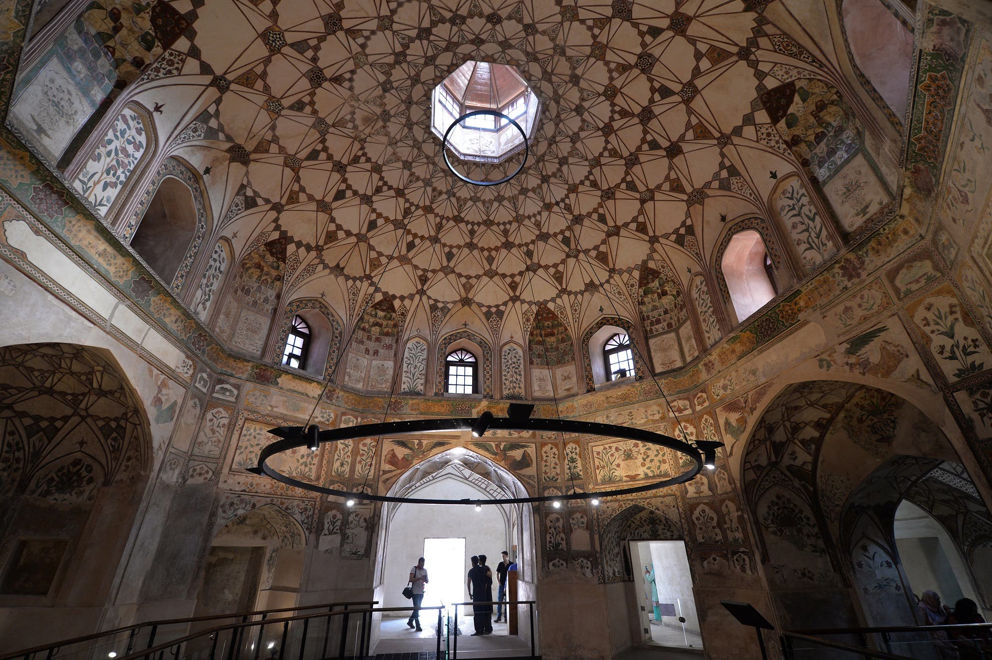 Tourists visit the Shahi Hammam, one of the only surviving 400-year-old Turkish baths in the sub-continent, in Pakistan’s historic and cultural city of Lahore, on October 7, 2017. (AFP)