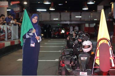 Saudi women go karting. (Supplied)