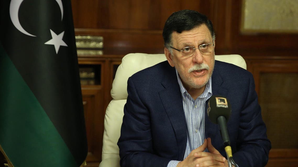 Libya's unity government Prime Minister Fayez al-Sarraj speaks about the latest situations in the capital Tripoli on August 30, 2018. At least 27 people have been killed and nearly 100 wounded in several days of fighting between rival militias near the Libyan capital, the health ministry said today.