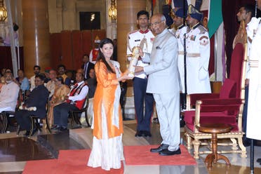 Nouf Marwaai was awarded India’s leading civilian honor, Padma Shree, on 15 August 2018. (Supplied)