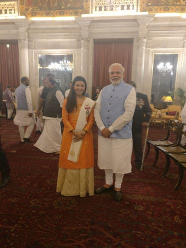 India’s Prime Minister Narendra Modi has invited Nouf to contribute in the campaign called Beti Bachao and Beti Padhaao (save and educate daughters). (Supplied)