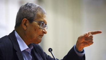 Amartya Sen during a lecture at Delhi University on 18 December 2007. (AFP)