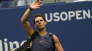 Rafael Nadal leaves the court after withdrawing against Juan Martin del Potro during their Men's Singles Semi-Finals match at the 2018 US Open in New York on September 7, 2018. (AFP) 
