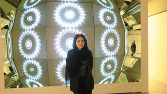 Saudi female artist presents Arabic calligraphy art in London Design Biennale 