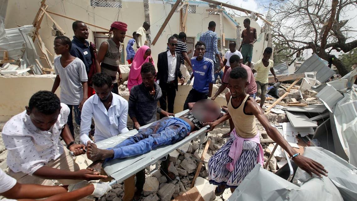 Somalia blast. (AP)