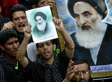 Iraqi Shiite Muslims march in support of Ayatollah Ali al-Sistani. (File photo: AP)