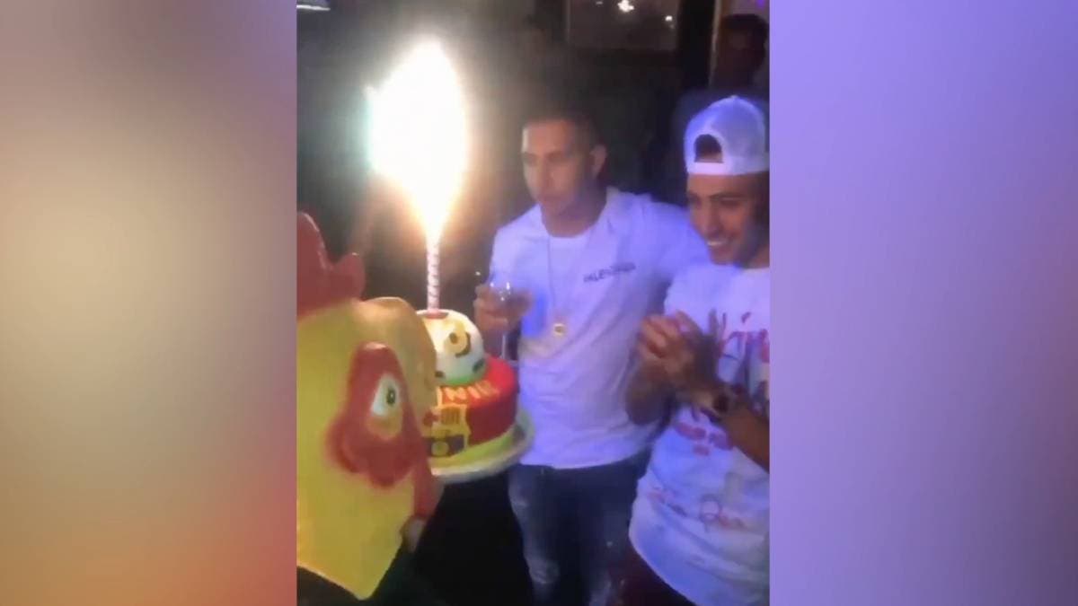 صورة من فيديو نشر في احتفال منير الحدادي