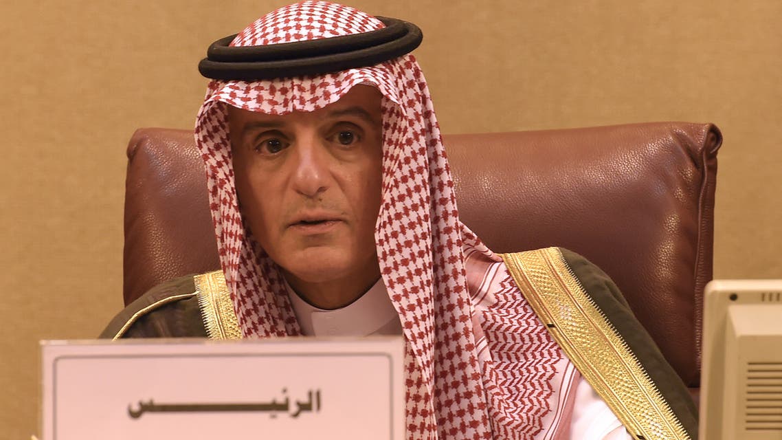 الجبير خلال اجتماع وزراء الخارجية العرب