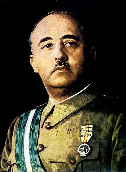 صورة للدكتاتور الإسباني فرانكو