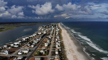 A mandatory evacuation is in effect in preparation of the approaching Hurricane Florence in Topsail Beach, North Carolina on September 11, 2018. (AFP) 