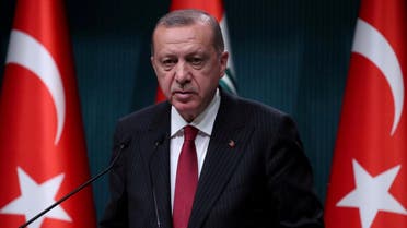 Turkish President Tayyip Erdogan attends a news conference in Ankara, Turkey, August 14, 2018. REUTERS