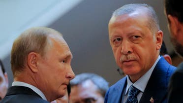 Russian President Putin meets with his Turkish counterpart Erdogan in Sochi. (Reuters)