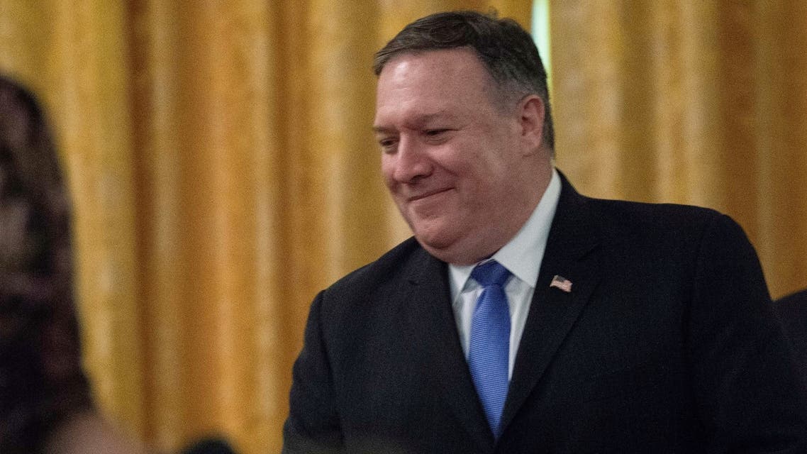 US Secretary of State Mike Pompeo arrives for a joint press conference with President Donald Trump and his polish counterpart Andrzej Duda at the White House in Washington, DC, on September 18, 2018.