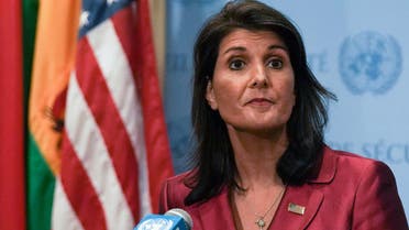 U.S. Ambassador to the United Nations Nikki Haley speaks during a news conference at U.N. headquarters in Manhattan, New York, U.S., September 20, 2018. REUTERS/Jeenah Moon