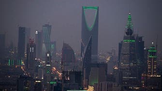 Aerial photographs show Riyadh dressed in green for Saudi National Day