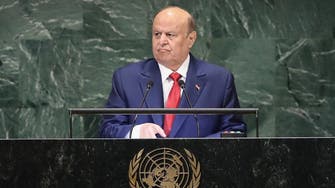 Yemen president at UN says talks with Houthis ‘doomed to fail’