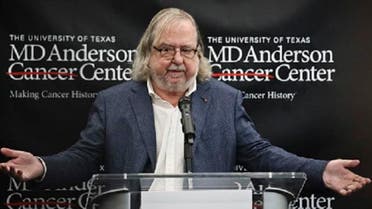 James Allison, one of the 2018 Nobel Prize winners for medicine, speaks during a press conference, Monday, Oct. 1, 2018, in New York. (AP)