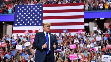 President Trump at a “Make America Great Again” rally in Mississippi on October 2, 2018. (AFP)
