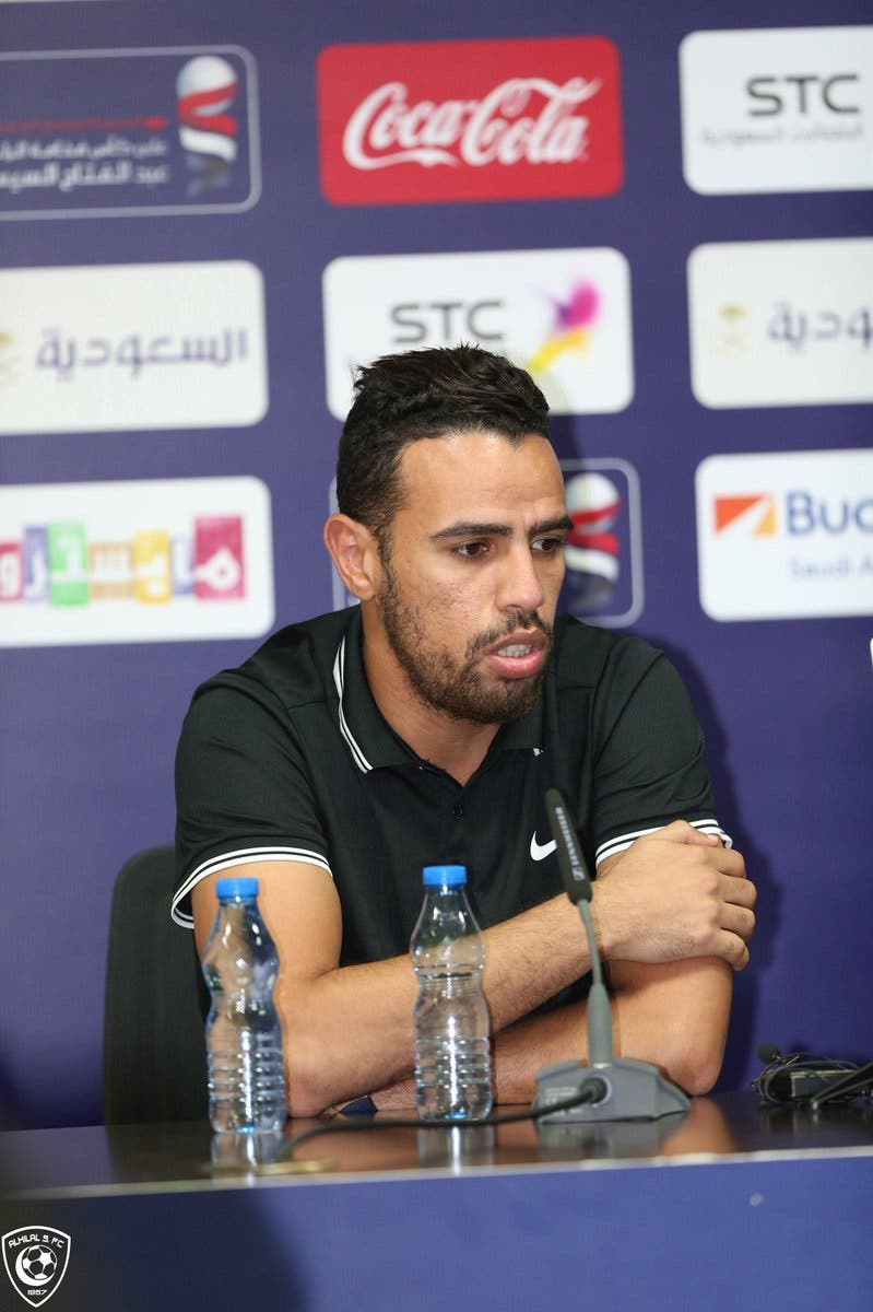 حازم إمام لاعب الزمالك في المؤتمر الصحافي قبل مواجهة السوبر