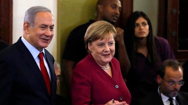 Merkel Netanyahu. (AFP)