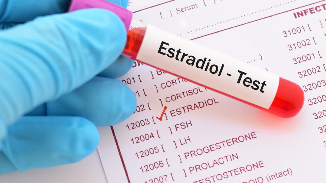 Estradiol (E2) hormone test - Stock image
