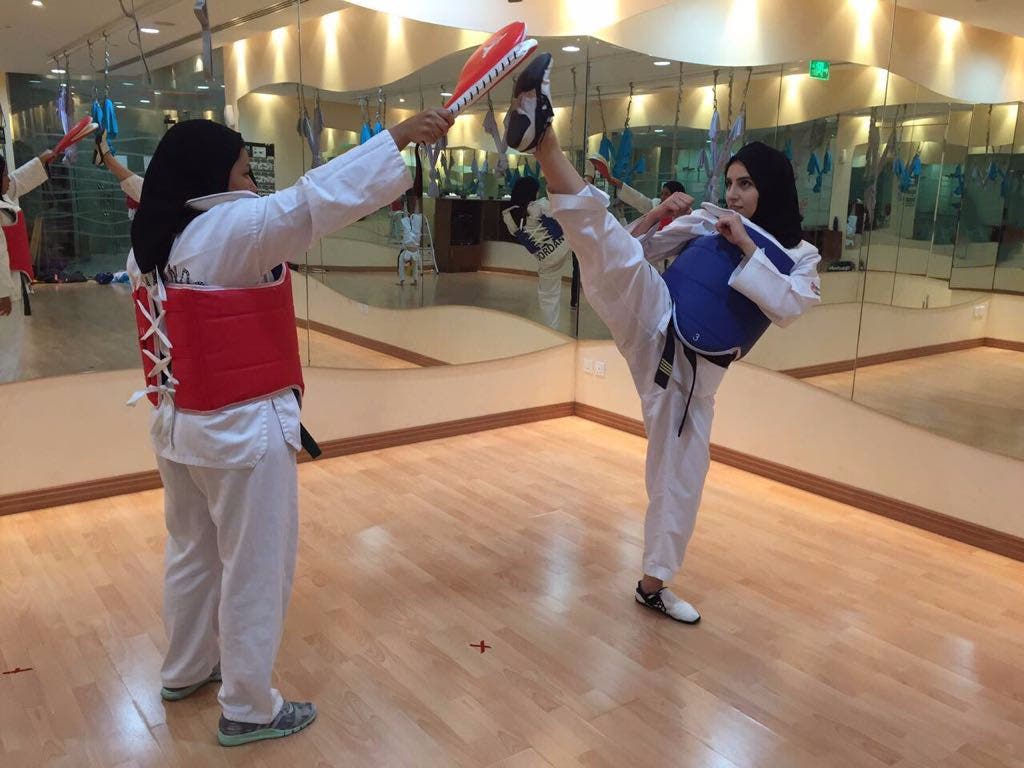 Saudi women Taekwondo. (Supplied)