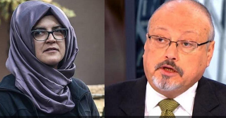 جمال خاشقجی اور ان کی مبینہ منگیتر خدیجہ ۔