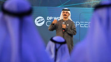 DP World’s chairman and CEO Sultan Ahmed bin Sulayem during a presentation in Dubai on April 29, 2018. (File photo: AP)