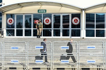 Turkish officers outside courthouse in Silivri district, Istanbul. (File photo: AFP)