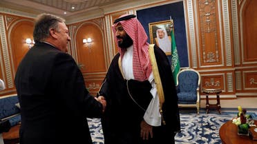 U.S. Secretary of State Mike Pompeo meets with the Saudi Crown Prince Mohammed bin Salman during his visits in Riyadh. (Reuters)