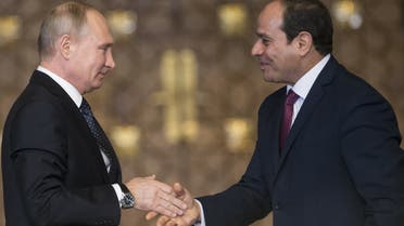 الرئيس الروسي فلاديمير بوتين والرئيس المصري عبد الفتاح السيسي