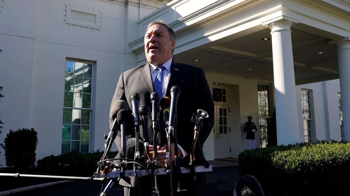 US Secretary of State Mike Pompeo speaks after his meeting with President Donald Trump at the White House in Washington, on October 18, 2018. (Reuters)