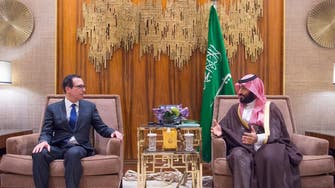 Saudi Crown Prince meets with US Treasury Secretary Steven Mnuchin