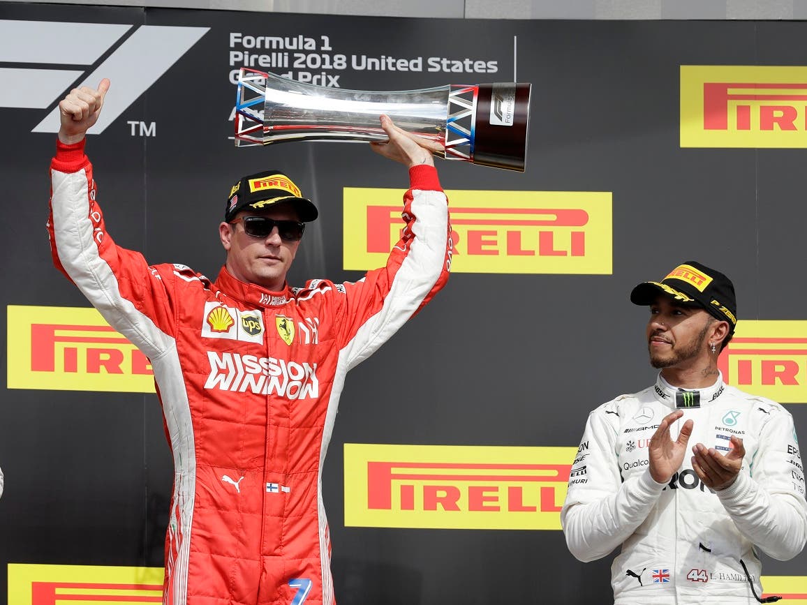 Kimi Raikkonen Wins U.S. Grand Prix, Denying Lewis Hamilton a