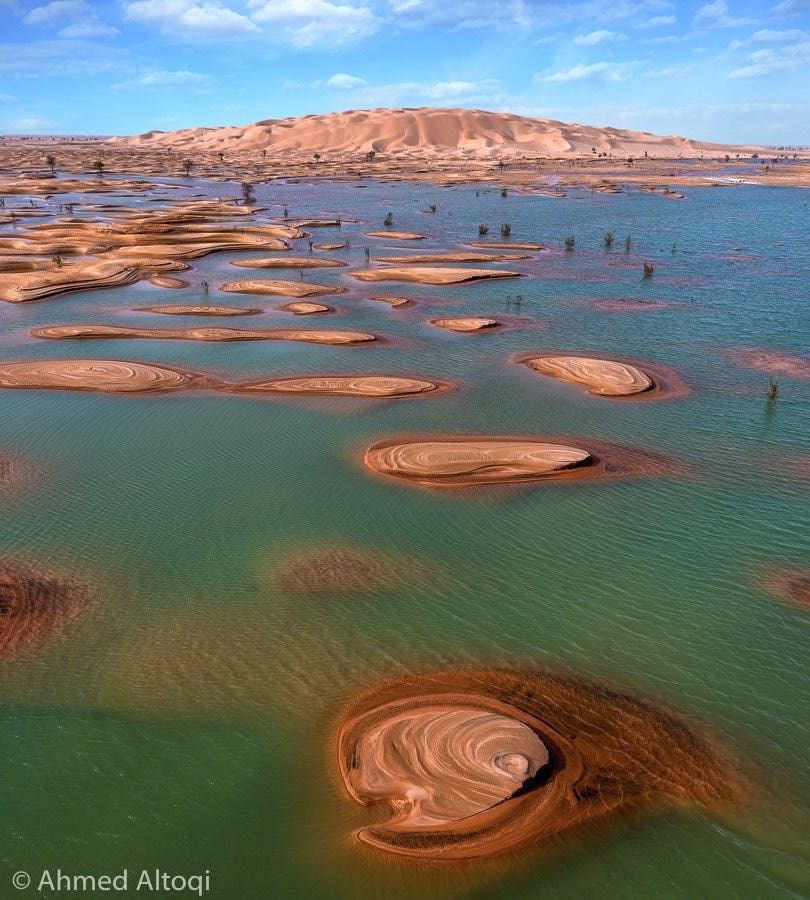 In Pictures Magnificent Lakes Form Once Again In The Empty Quarter Al Arabiya English