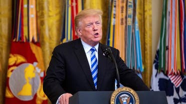 Trump hosts White House reception commemorating the 35th anniversary of the attack on the Beirut Barracks. (Reuters)