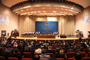 The Iraqi parliament votes on the new Iraqi government, headed by Adel Abdul Mahdi, October 24, 2018 in Baghdad. (AFP)