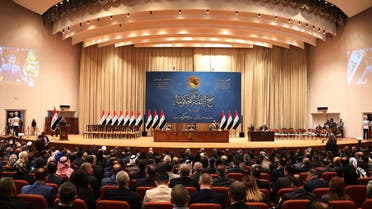 The Iraqi parliament votes on the new Iraqi government, headed by Adel Abdul Mahdi, October 24, 2018 in Baghdad. (AFP)